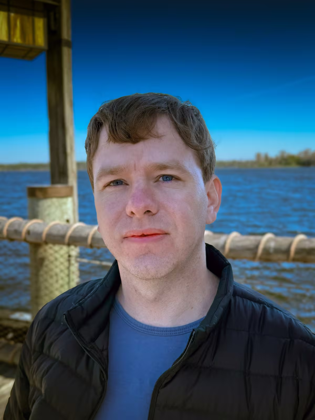 Chris McGaughey by the water